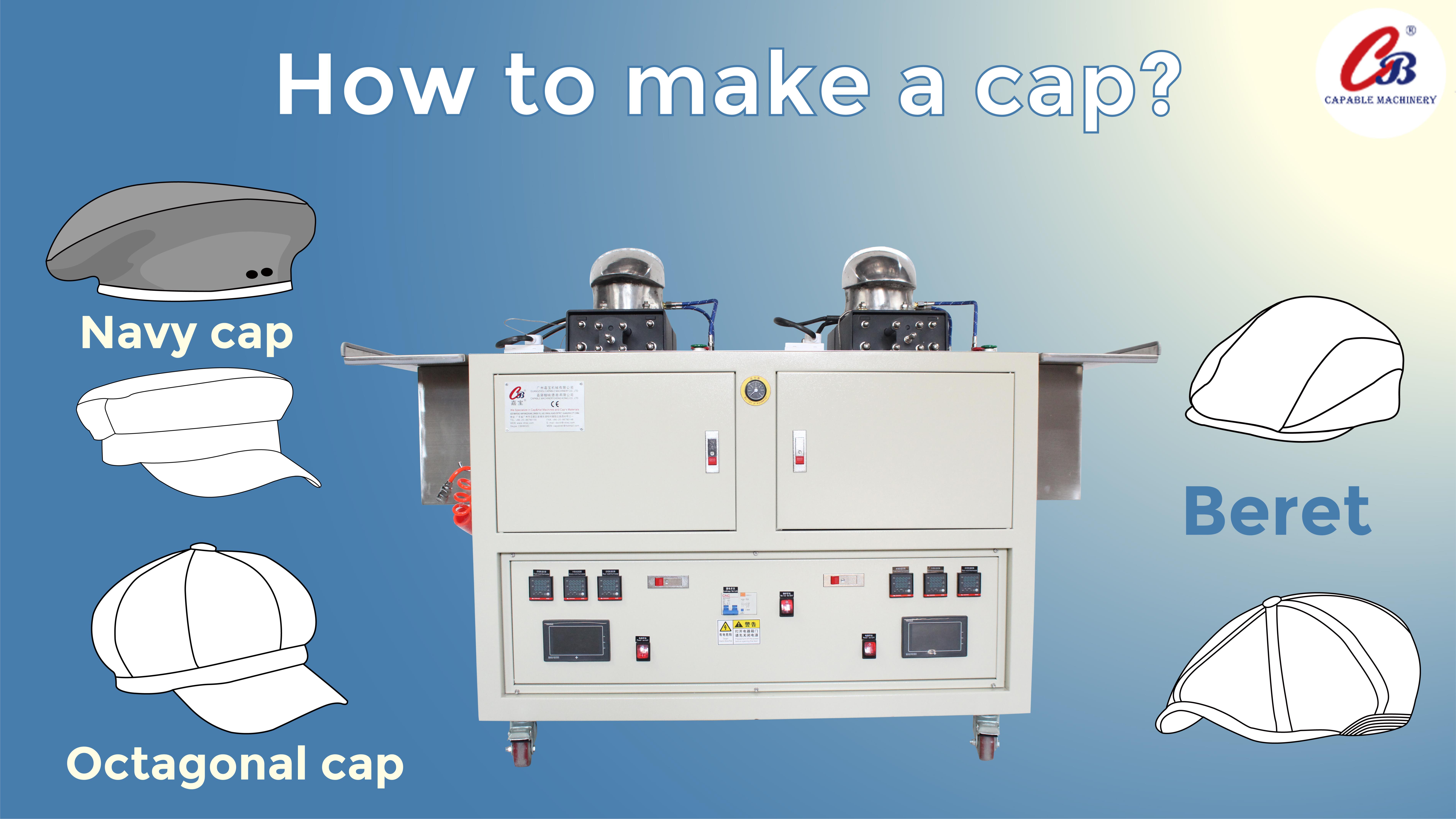CB-206 Beret ironing machine-2 heads | (Berets,Octagonal hat,Navy hat,Forward cap)